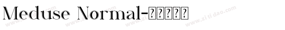 Meduse Normal字体转换